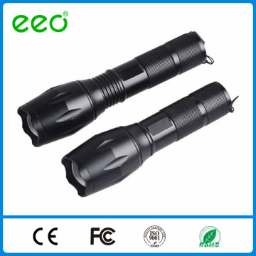 Zoom focus beam 3.7V 18650 or AAA battery 500 lumen focus zoom led torch searchlight rechargeable led flashlight